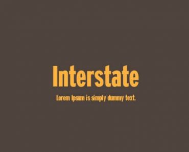 interstate font free download for mac
